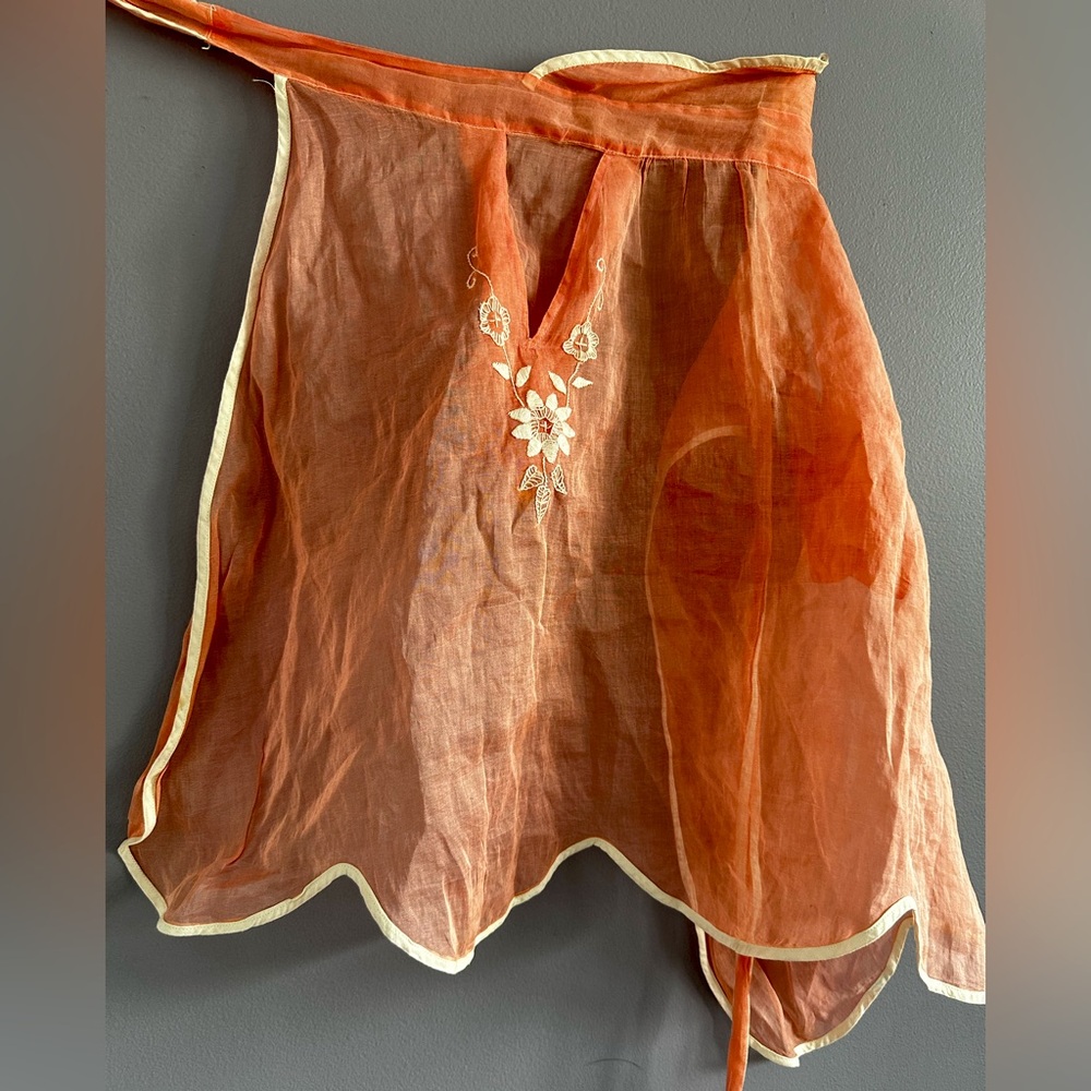 Vintage Sheer Half Apron